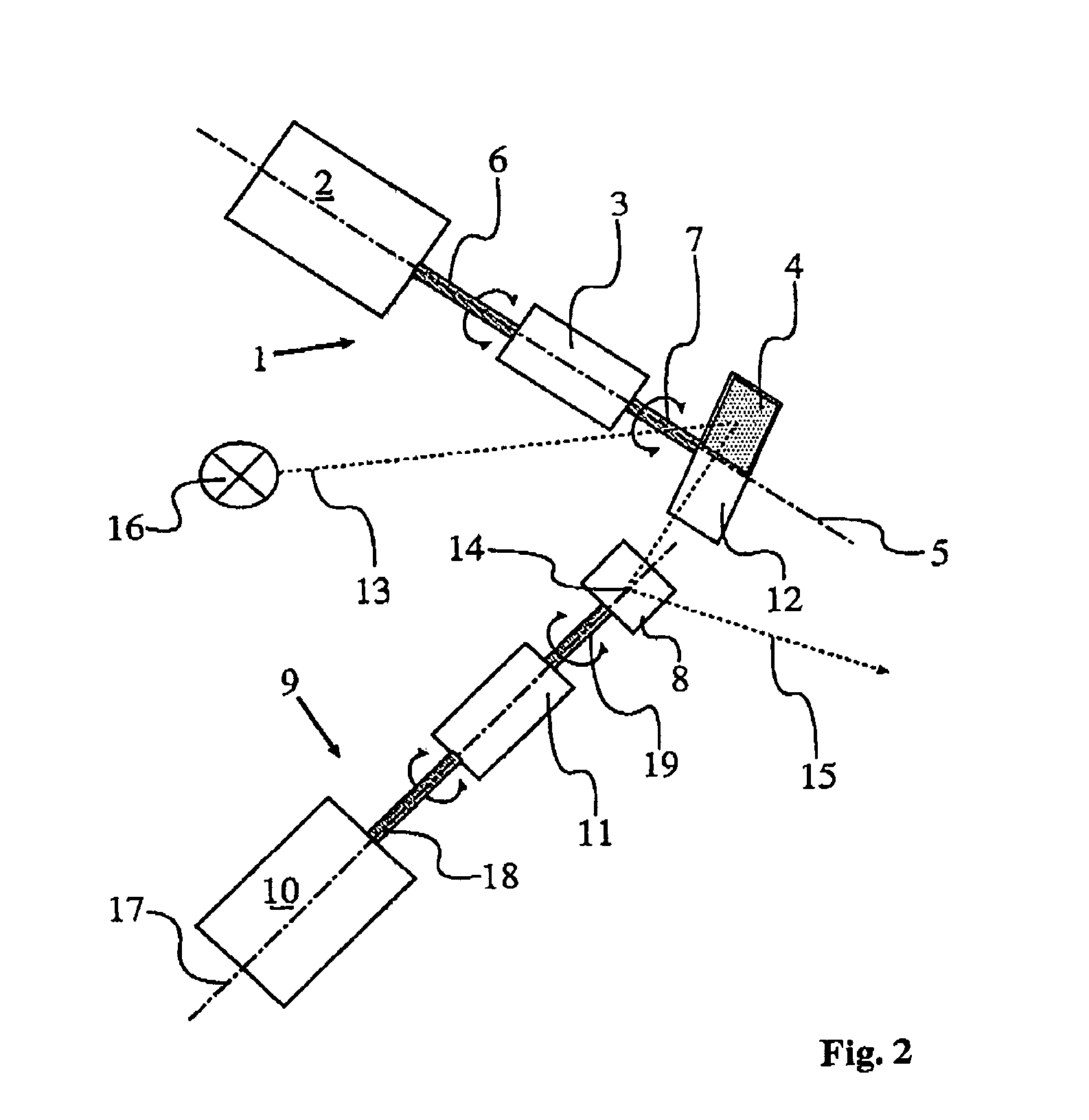 Apparatus for beam deflection