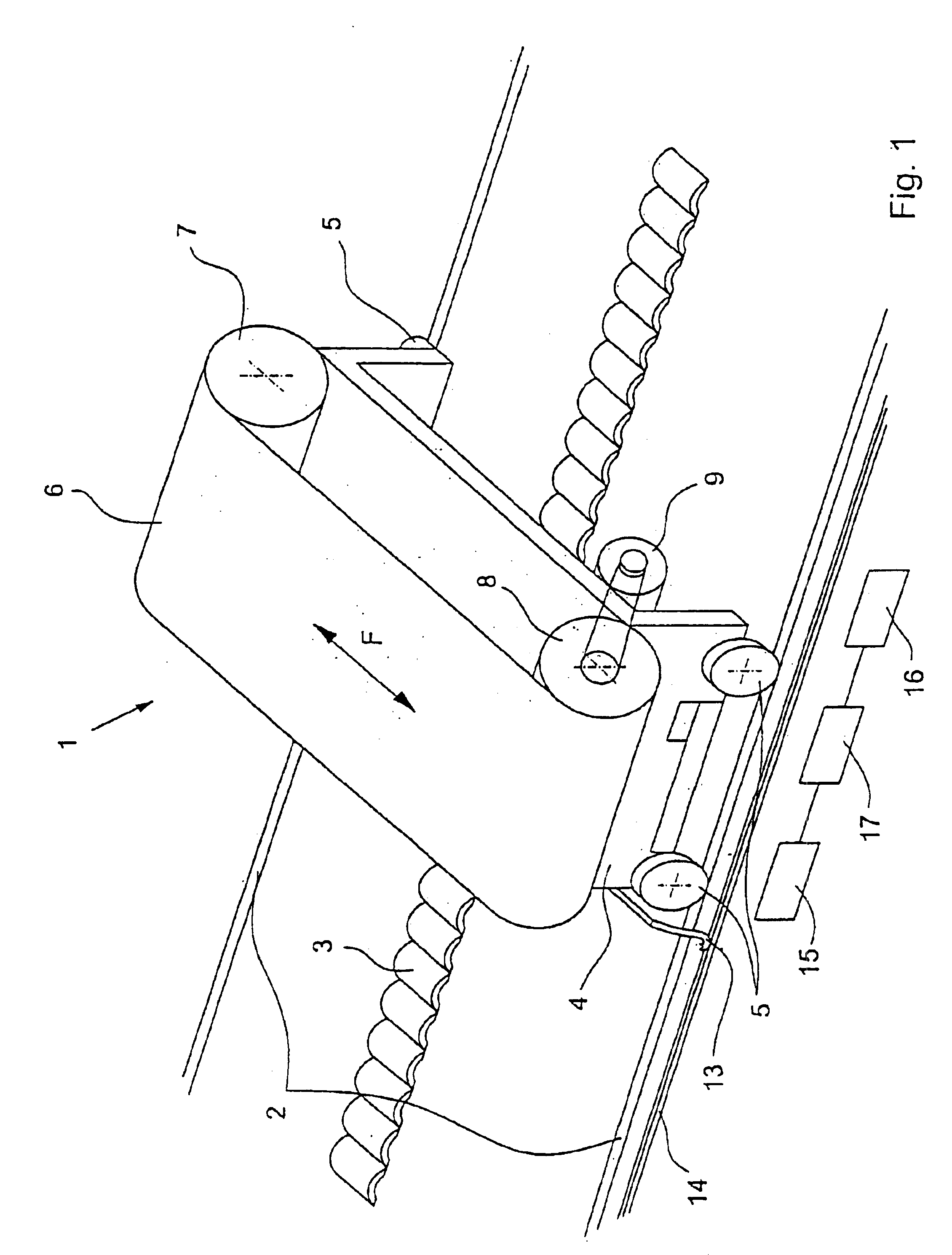 Sorting system for transferring items from a trolley to an unloading station in response to the detection of a magnetic field generated at the unloading station