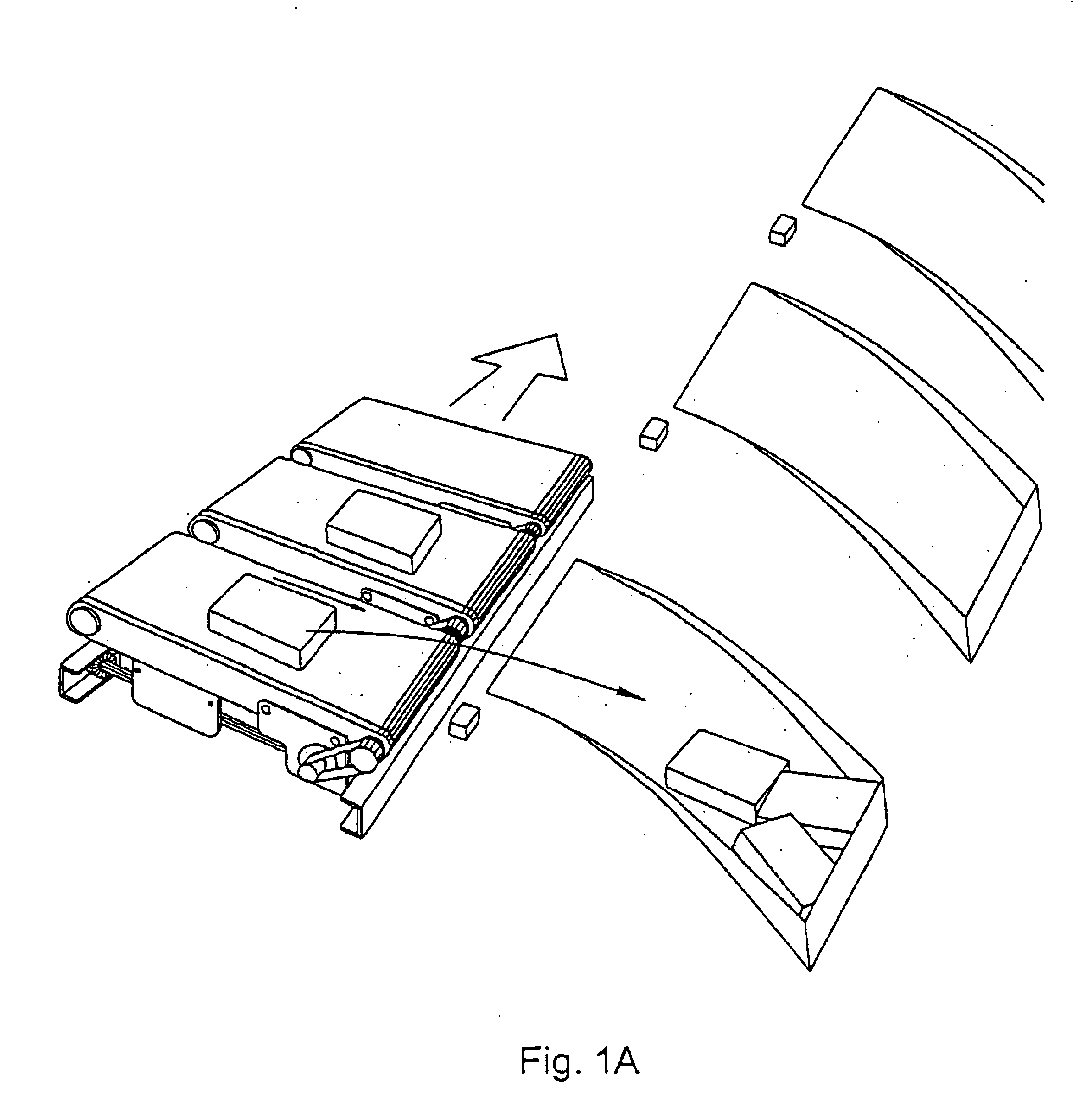 Sorting system for transferring items from a trolley to an unloading station in response to the detection of a magnetic field generated at the unloading station