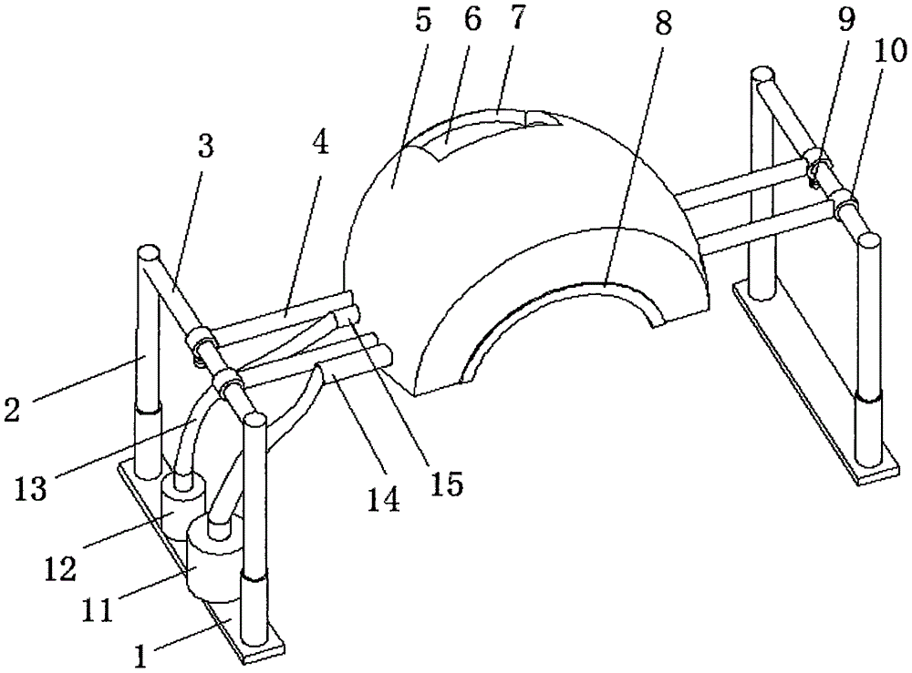 Covering device for oral and maxillofacial surgery operation