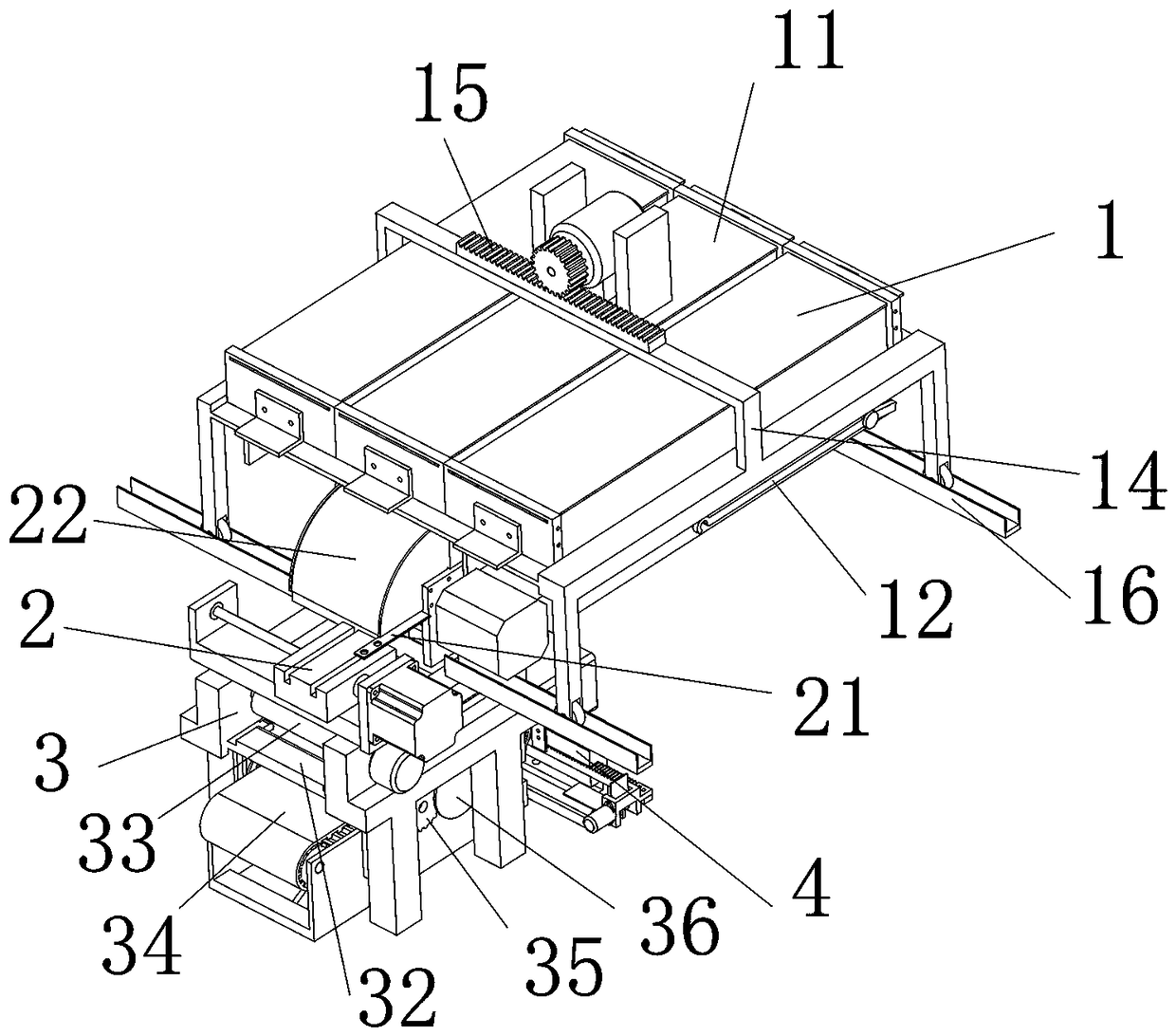 Automatic molding device for deep-fried dough sticks