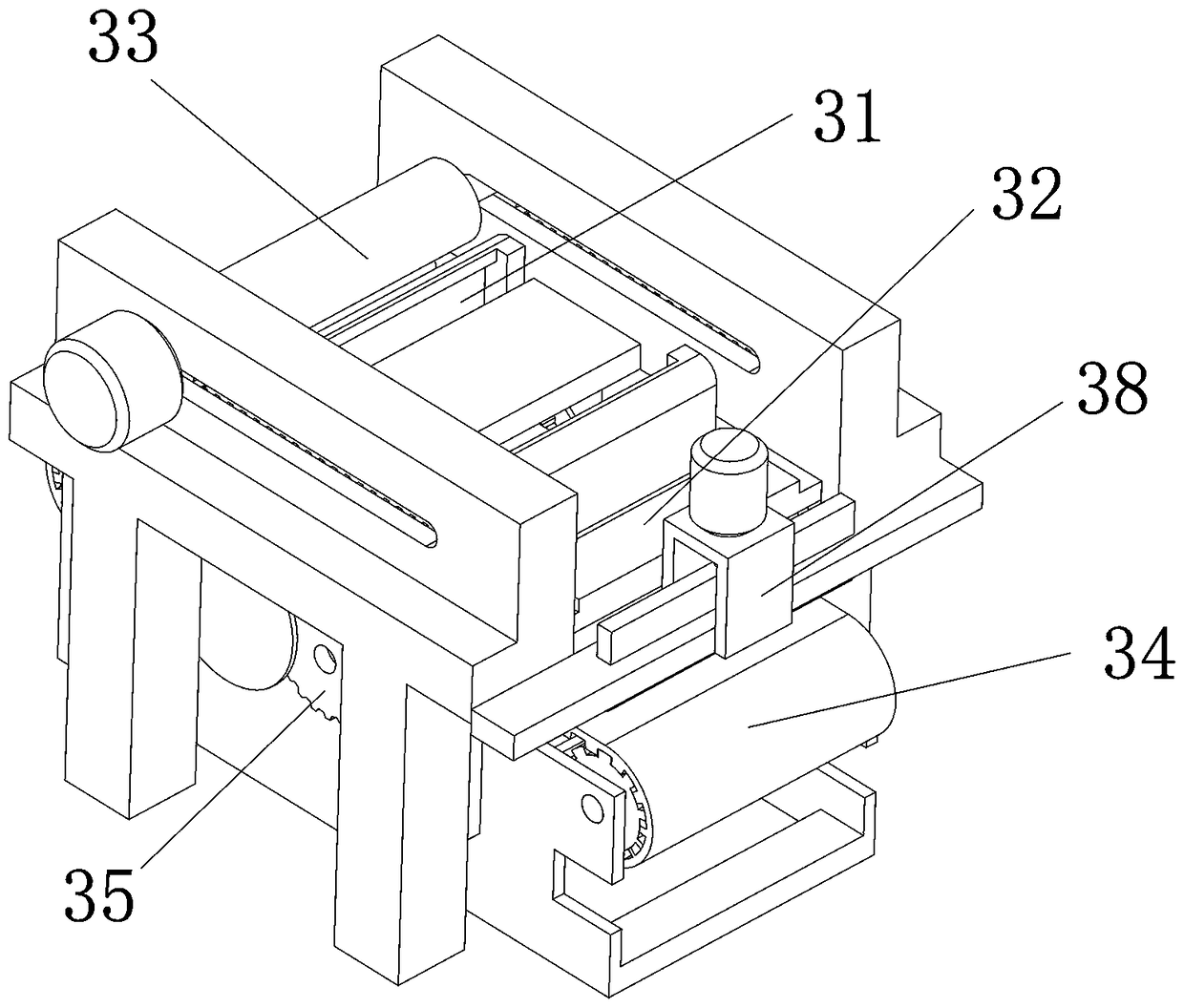 Automatic molding device for deep-fried dough sticks