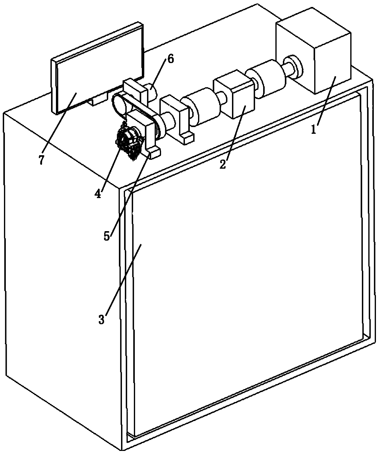 A seat motor self-locking performance testing device