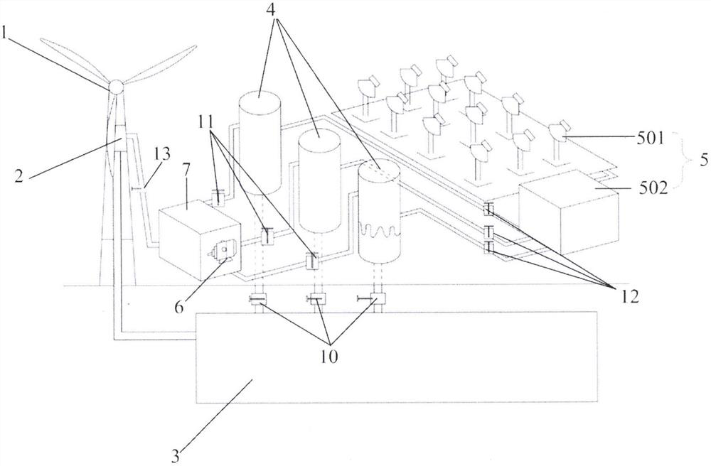 Desert electric power supply system