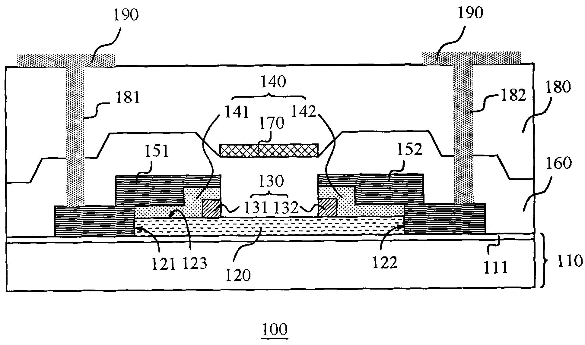 Transistor structure with etch stop layer and manufacturing method thereof