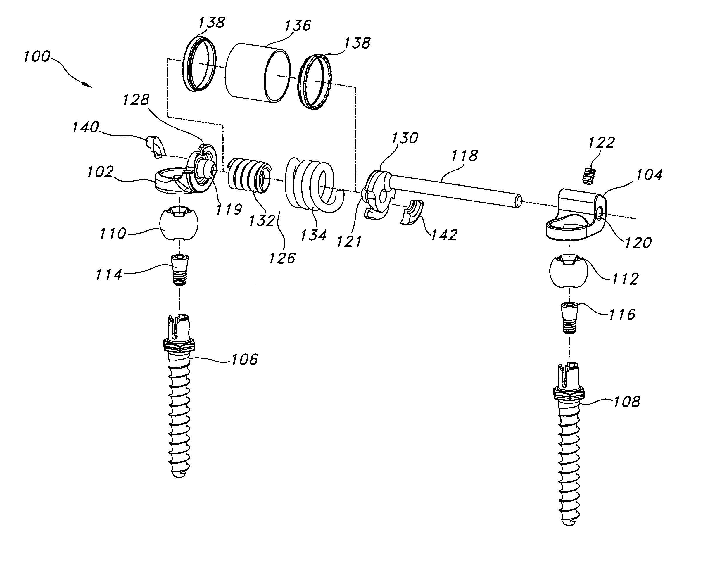 Spinal stabilization device with weld cap