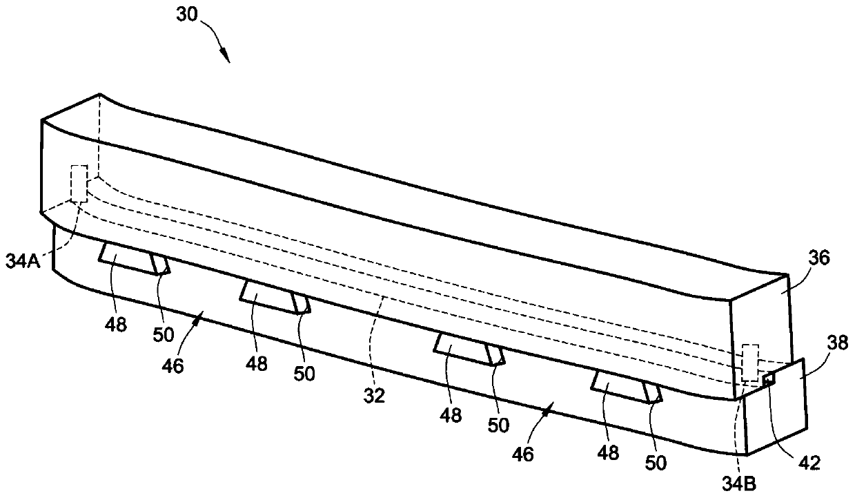 Crash sensor device for active hood systems of motor vehicles