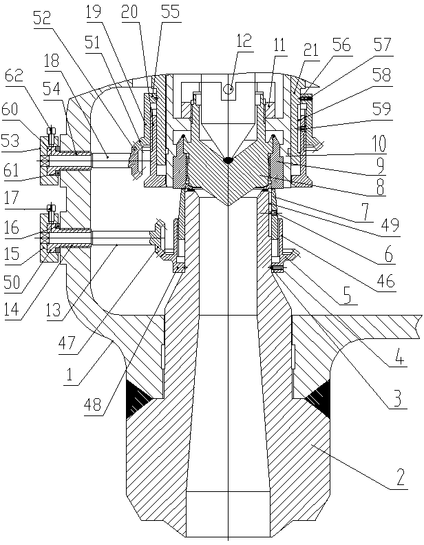 Combined adjustable elastic sealing disc high temperature and high pressure safety valve