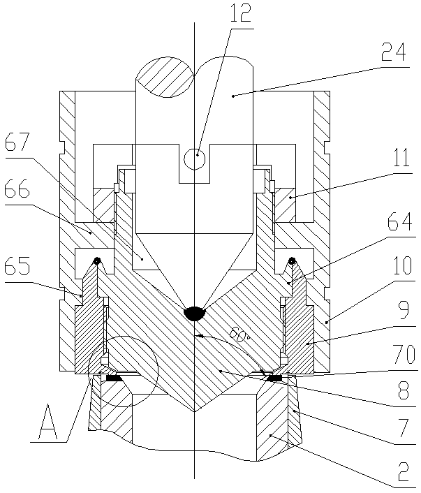 Combined adjustable elastic sealing disc high temperature and high pressure safety valve