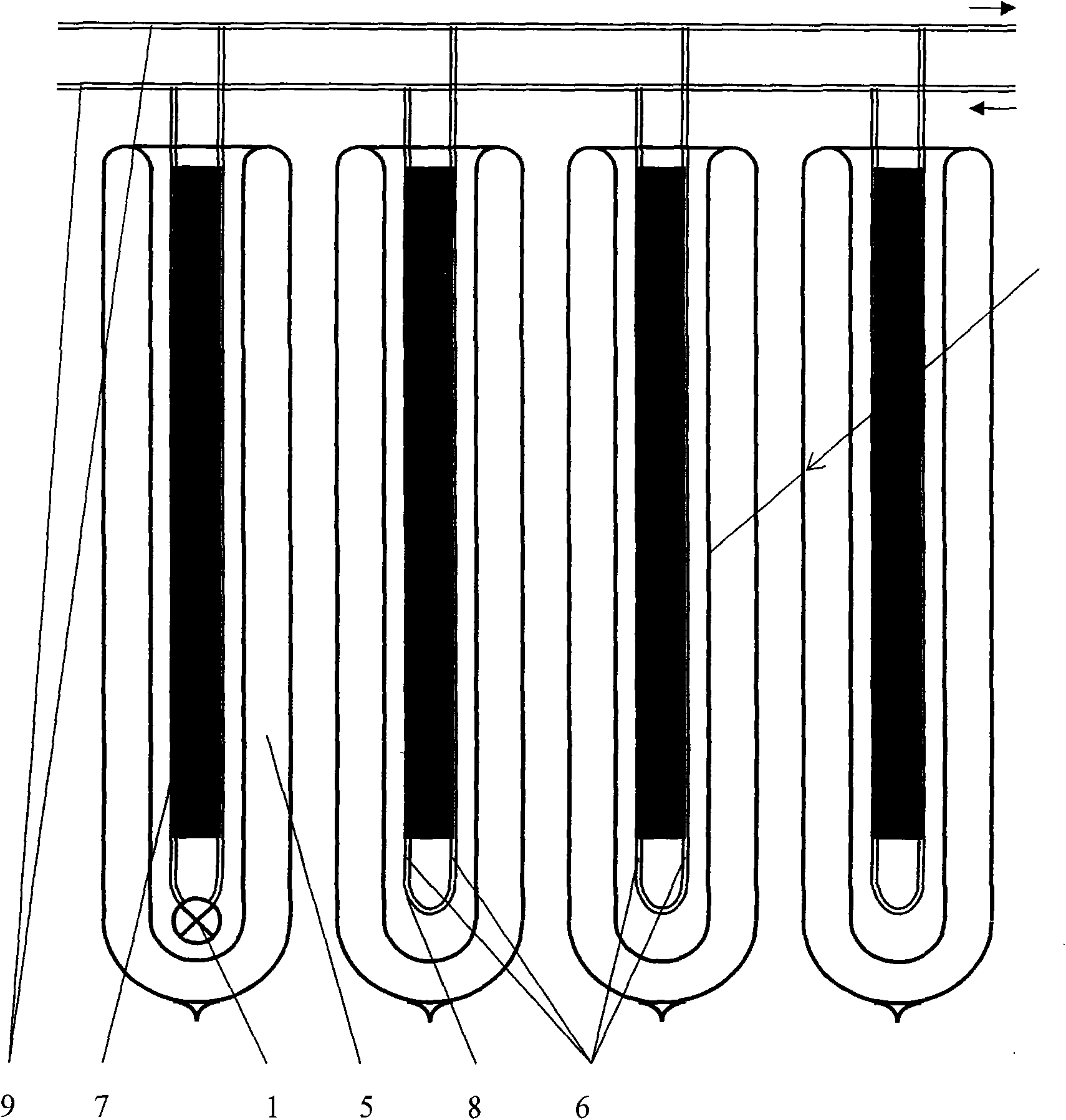 Sterilizing and softening method and sterilizing and softening device for exchanging heat of water into and out of water heater