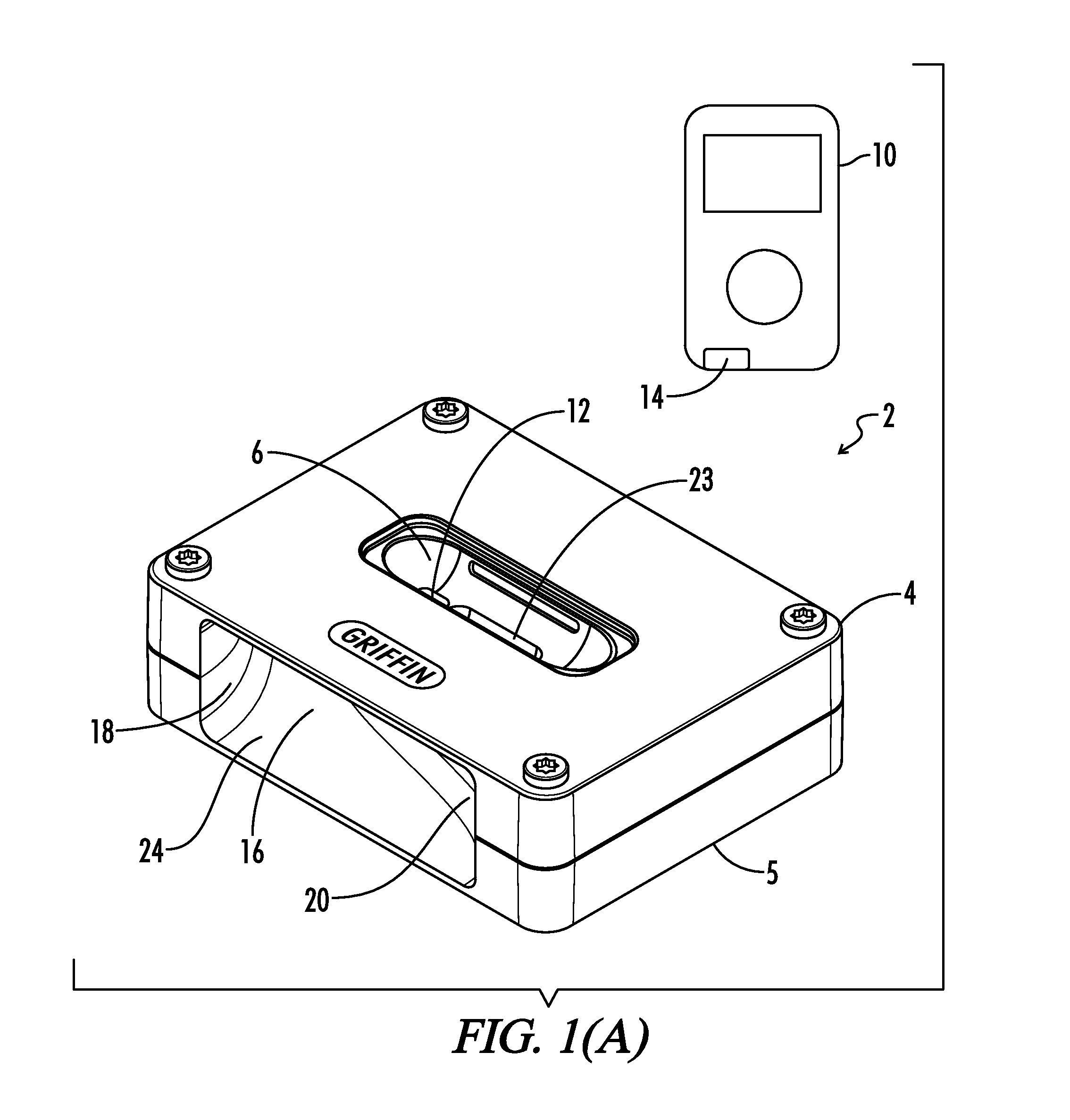 Acoustic dock for portable electronic device