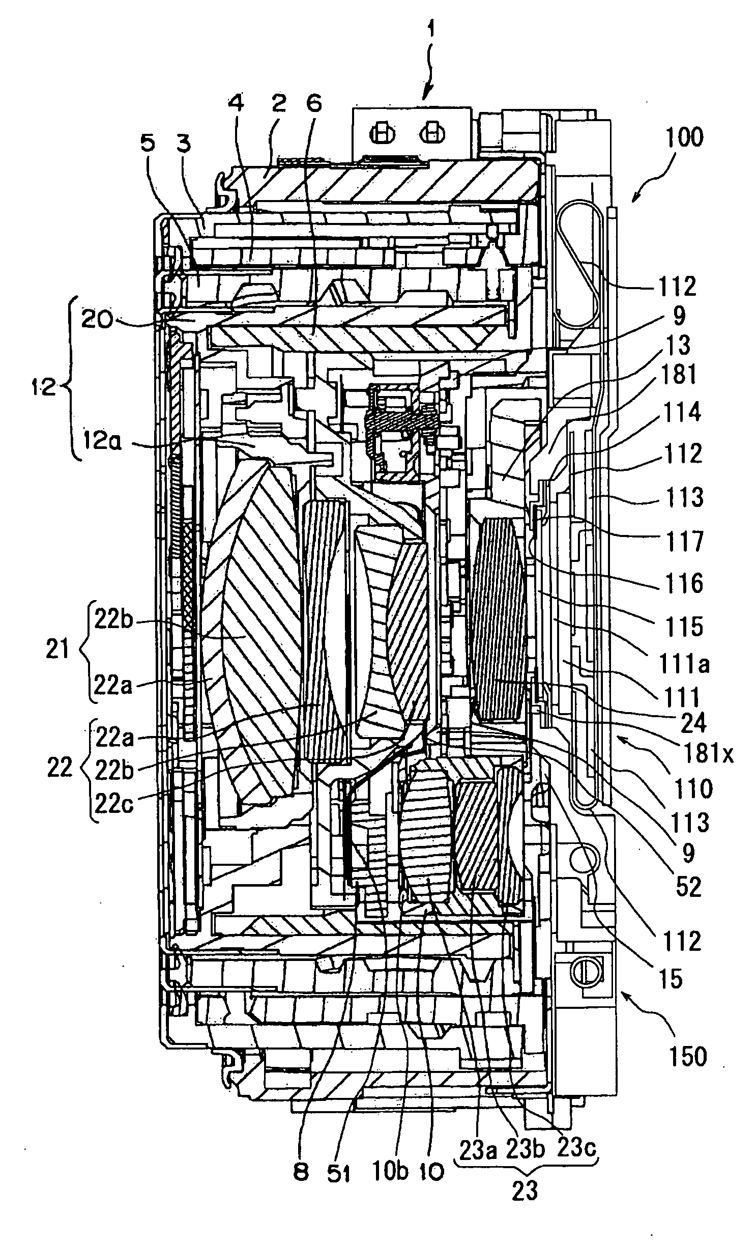 Lens barrel and electron imaging device using the same