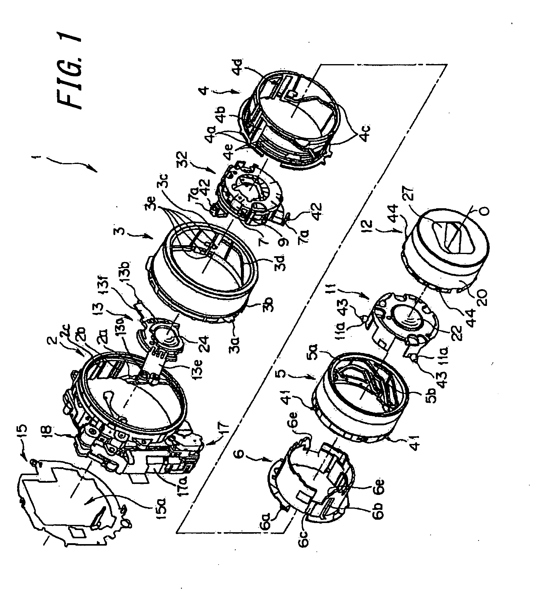 Lens barrel and electron imaging device using the same