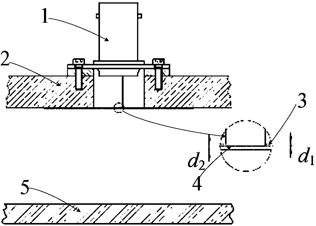 Lower limit frequency expansion system for non-contact measurement capacitive sensor