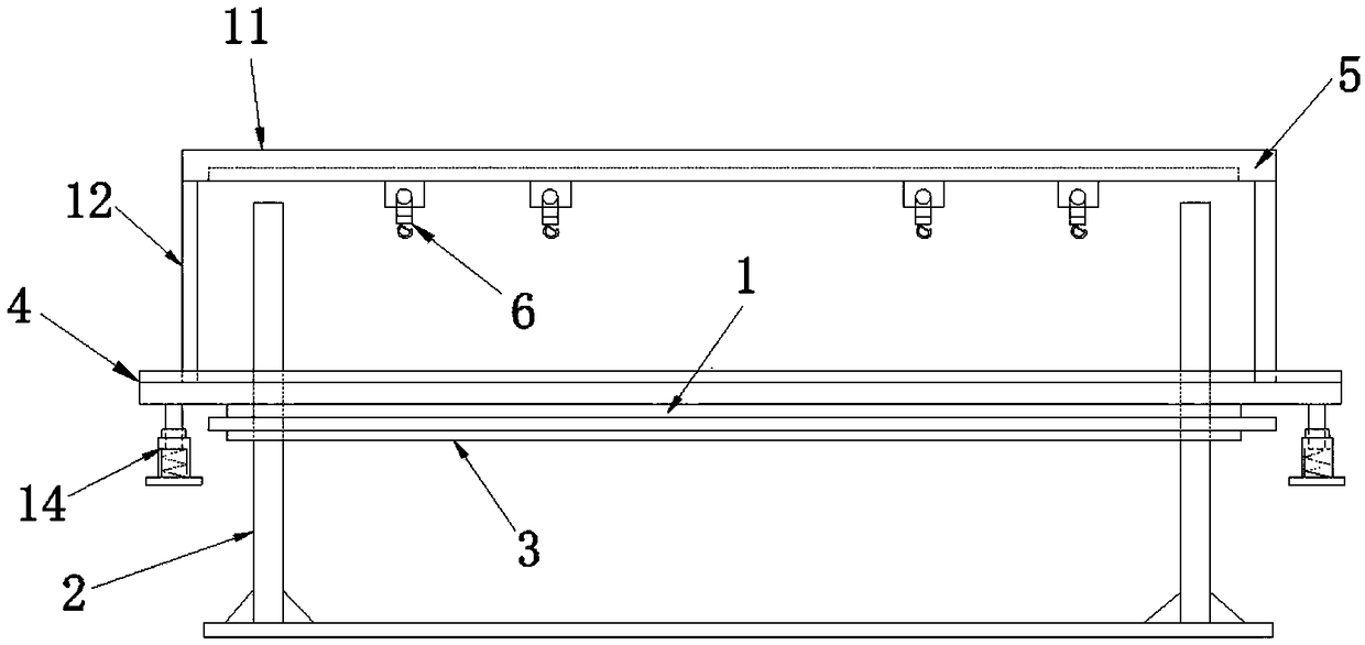 Side face lifting table