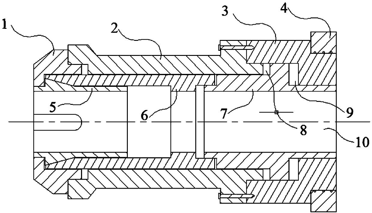 Inward-pushing-type clamping device of three-dimensional corner clamping tube in numerically-controlled tube bending machine