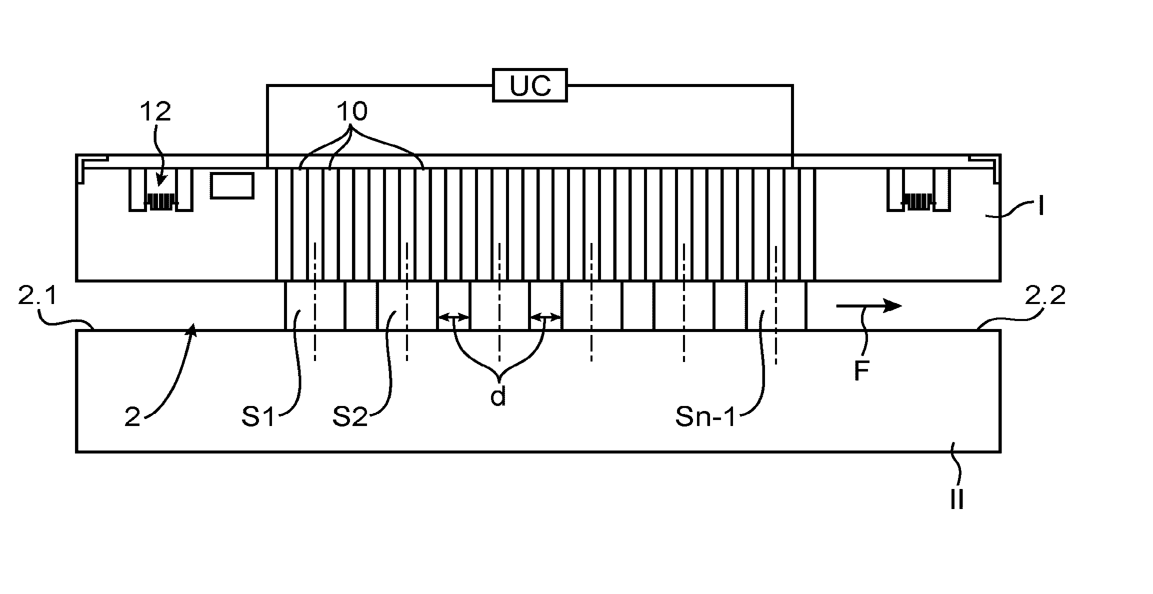Device for analysis of mixtures of at least two gas