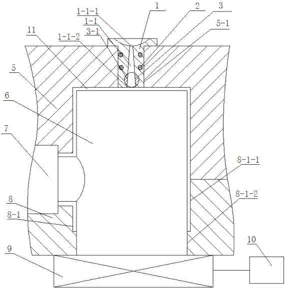 Ultrasonic vibration micro-foaming injection molding device and method for plastic inspection well