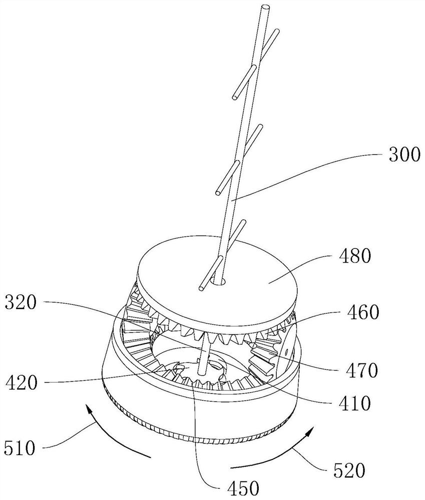 Transmission mechanism of manual stirring cup