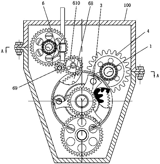 Self-locking differential track steering drive system
