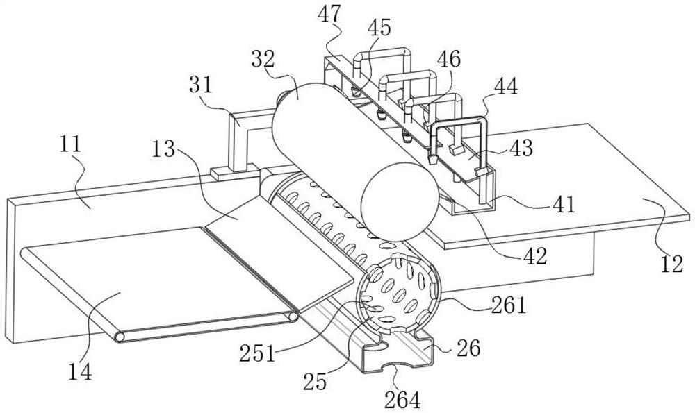 Gluing device for PVC woven carpet processing