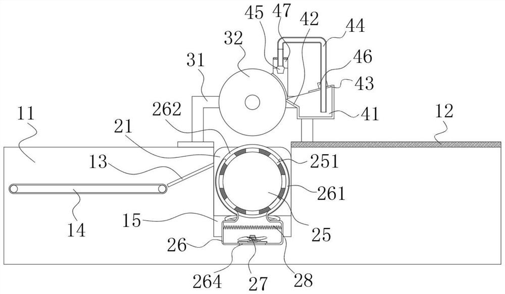 Gluing device for PVC woven carpet processing