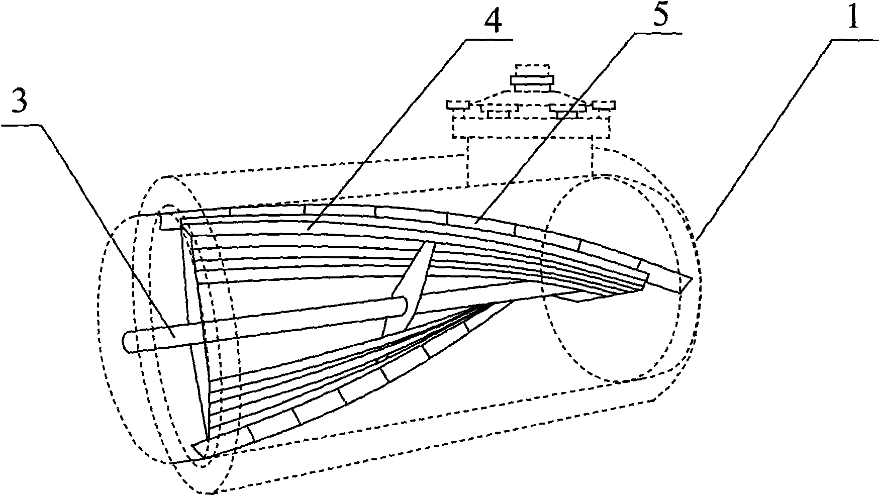 Processing device of viscous mixed products and application thereof