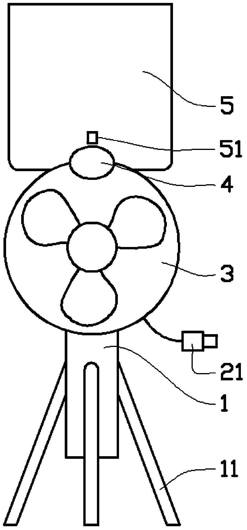 Atomizing moving fan