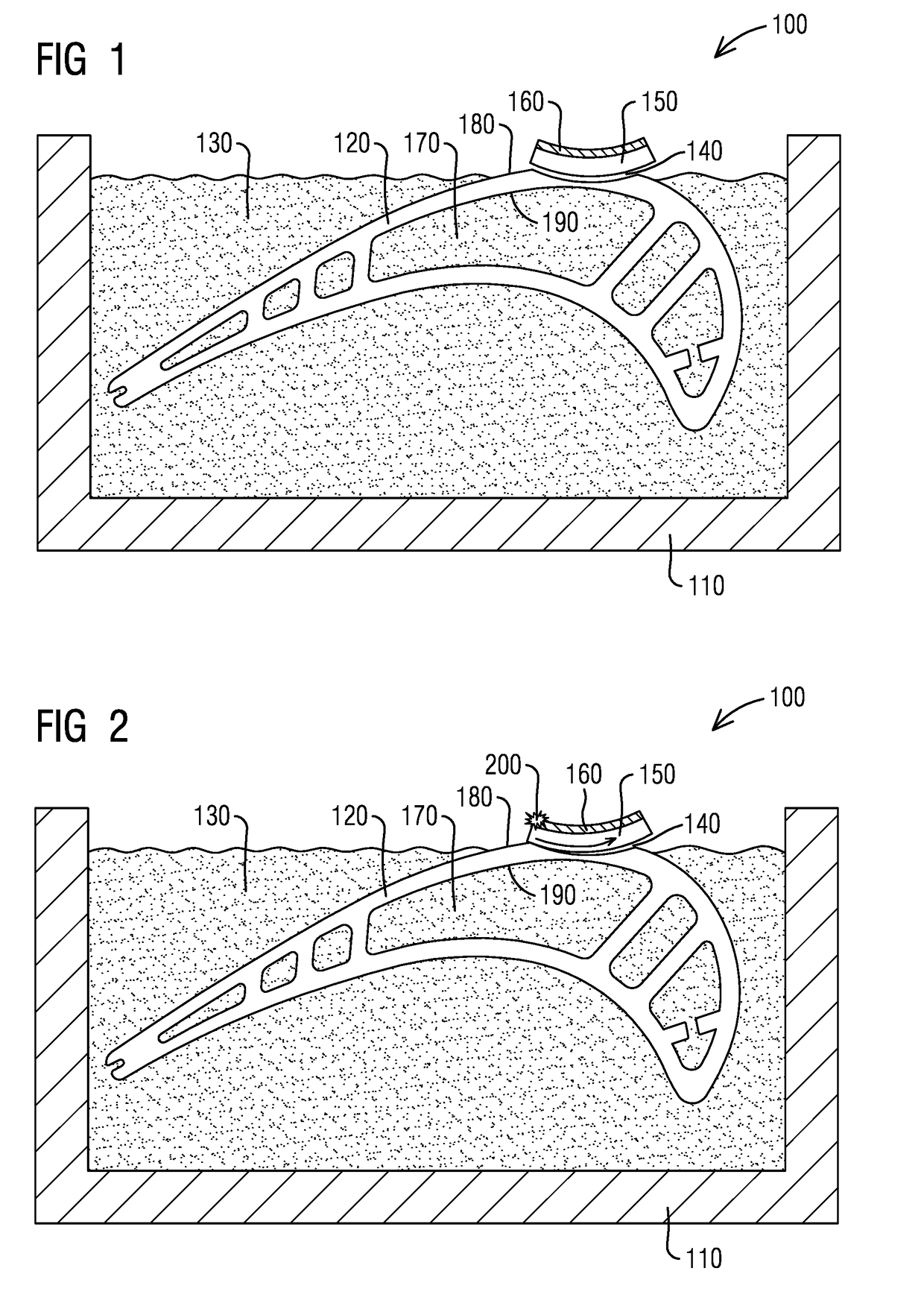 Method of impact welding repair of hollow components