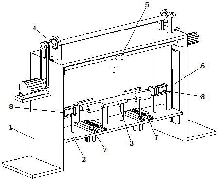 A device for punching holes in collector pipes of automobile air-conditioning condensers