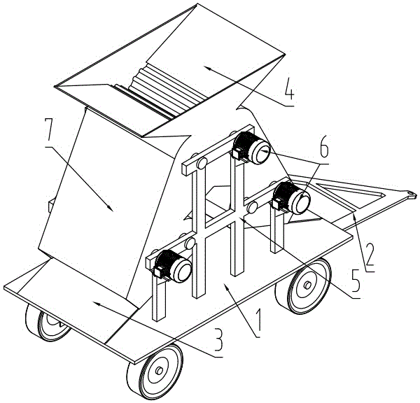 Building waste crushing device
