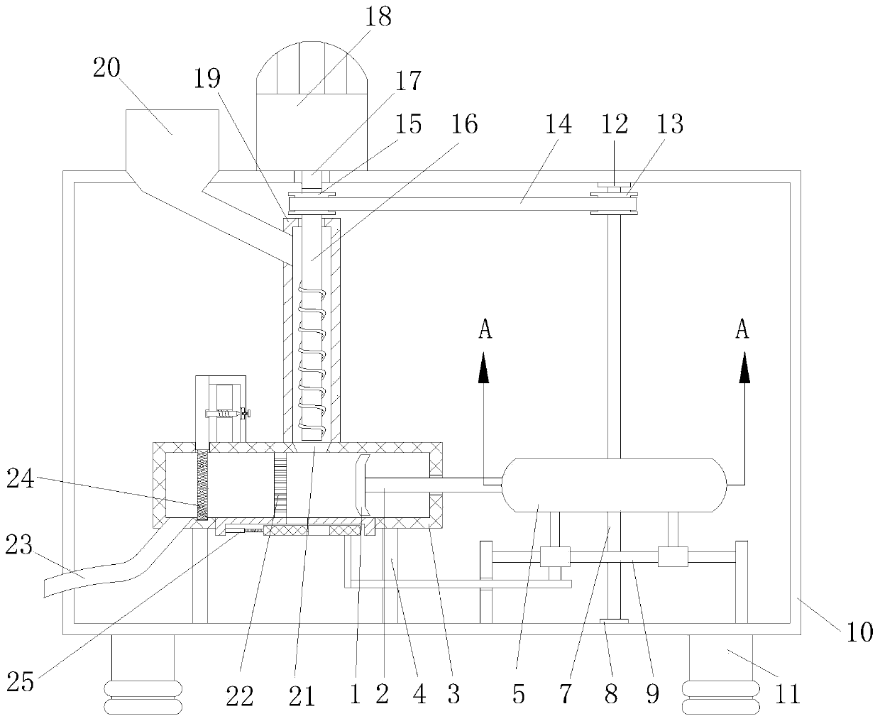 Camellia edible oil squeezing device suitable for household use