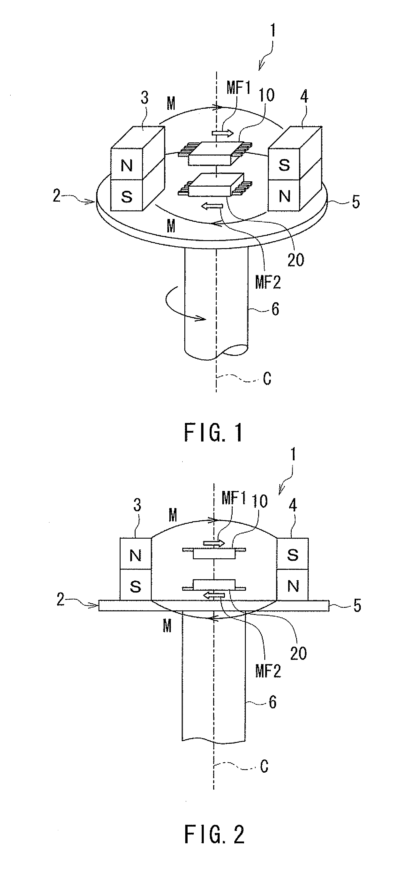 Rotating field sensor