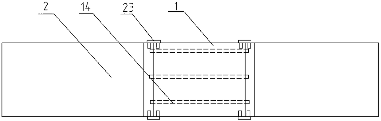 Novel prefabricated concrete frame beam-column connection joint