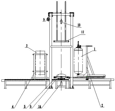 Vehicle-mounted LNG (liquefied natural gas) cylinder liner and outer cylinder sleeving device and method
