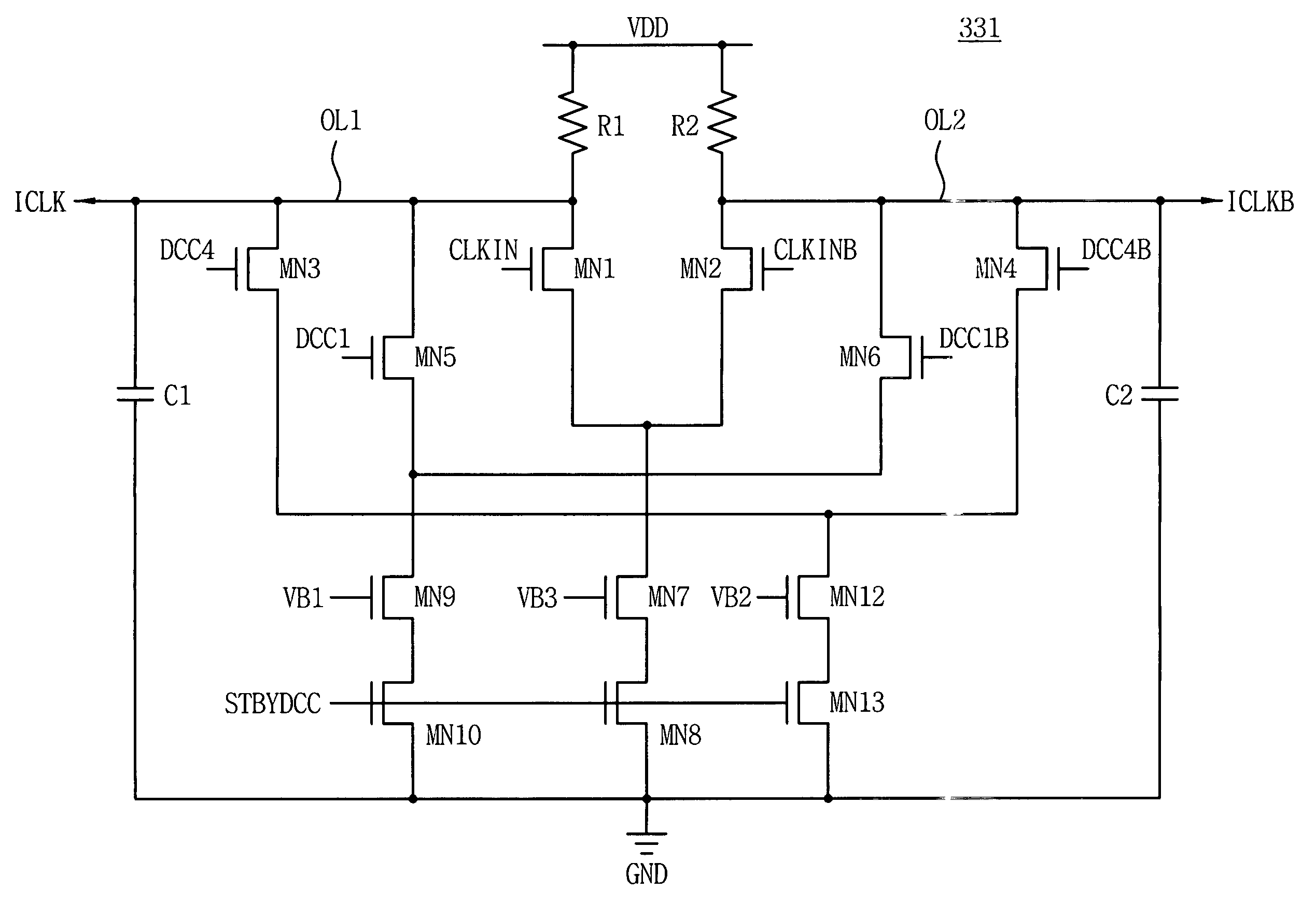 Duty cycle correction circuits suitable for use in delay-locked loops and methods of correcting duty cycles of periodic signals