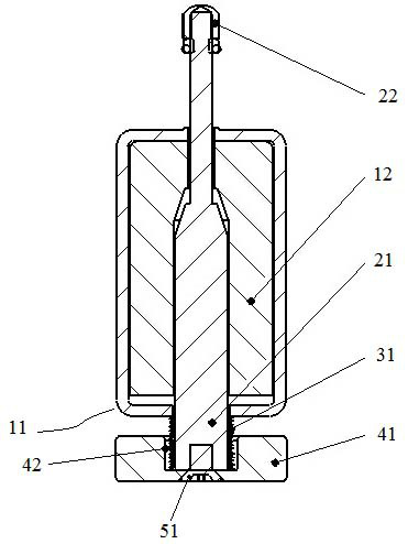 Opening electromagnet of spring operating mechanism