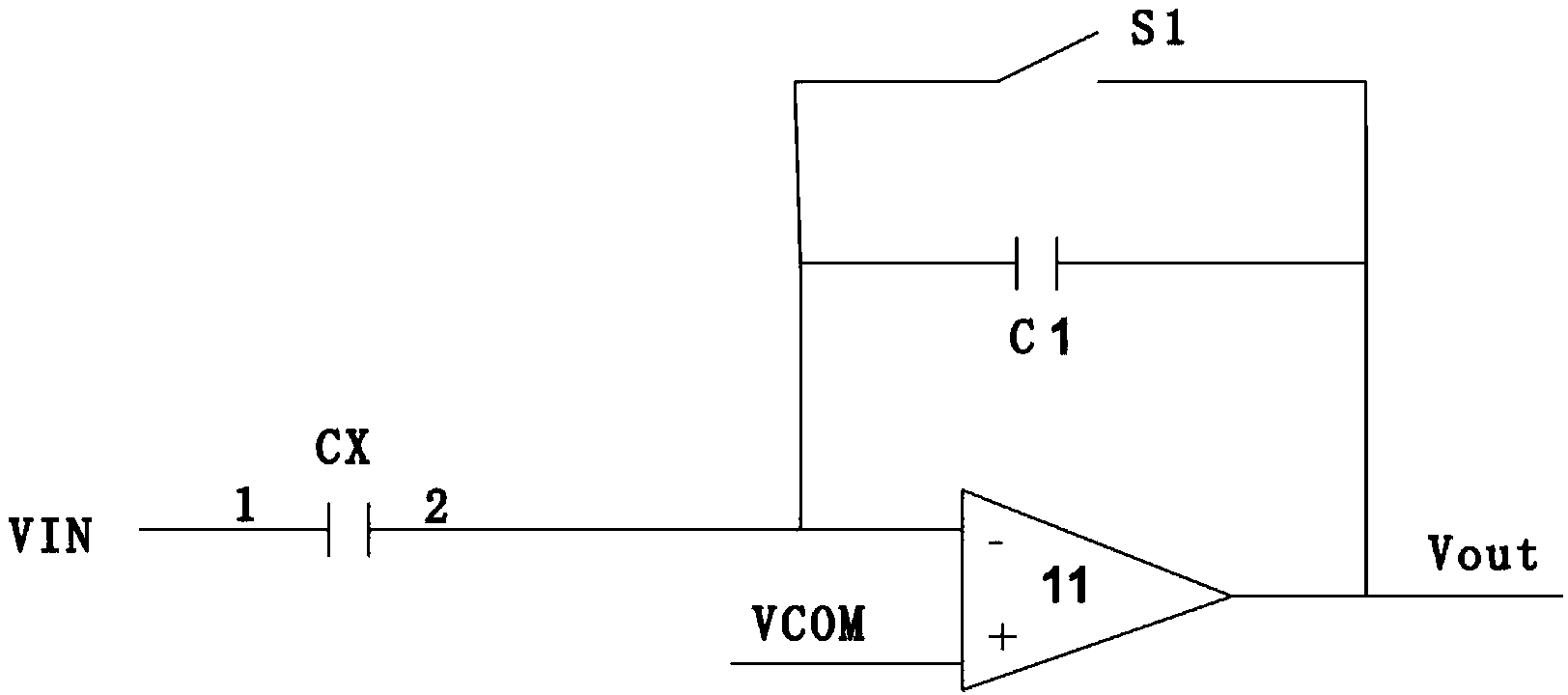 Mutual capacitance detecting circuit