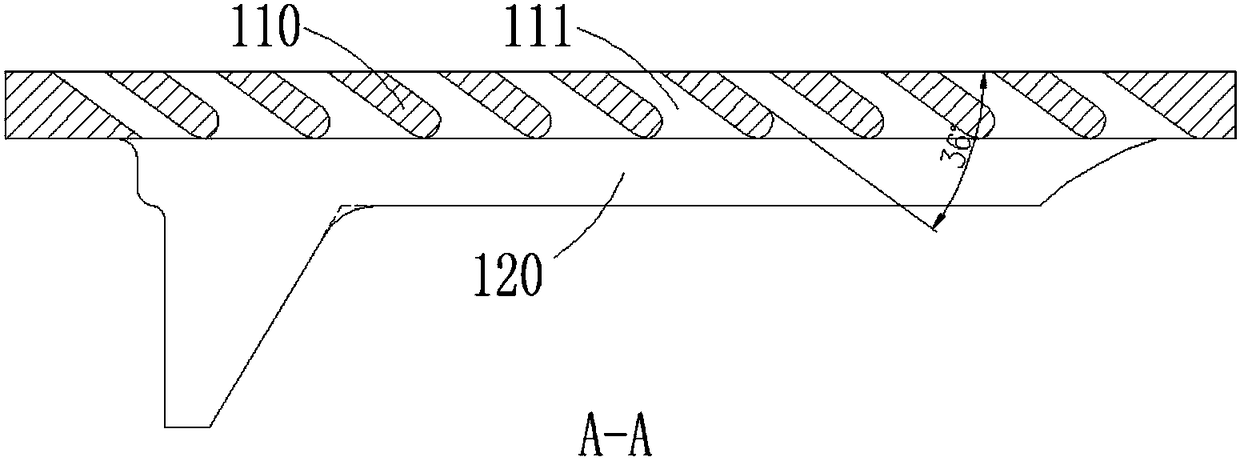 Blind window drying bed fire grate bar and smelting production method thereof