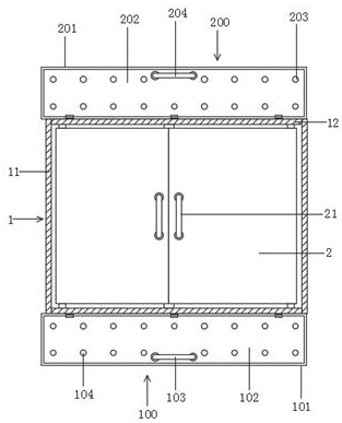 Double-chain type electric window opening device for super high-rise building