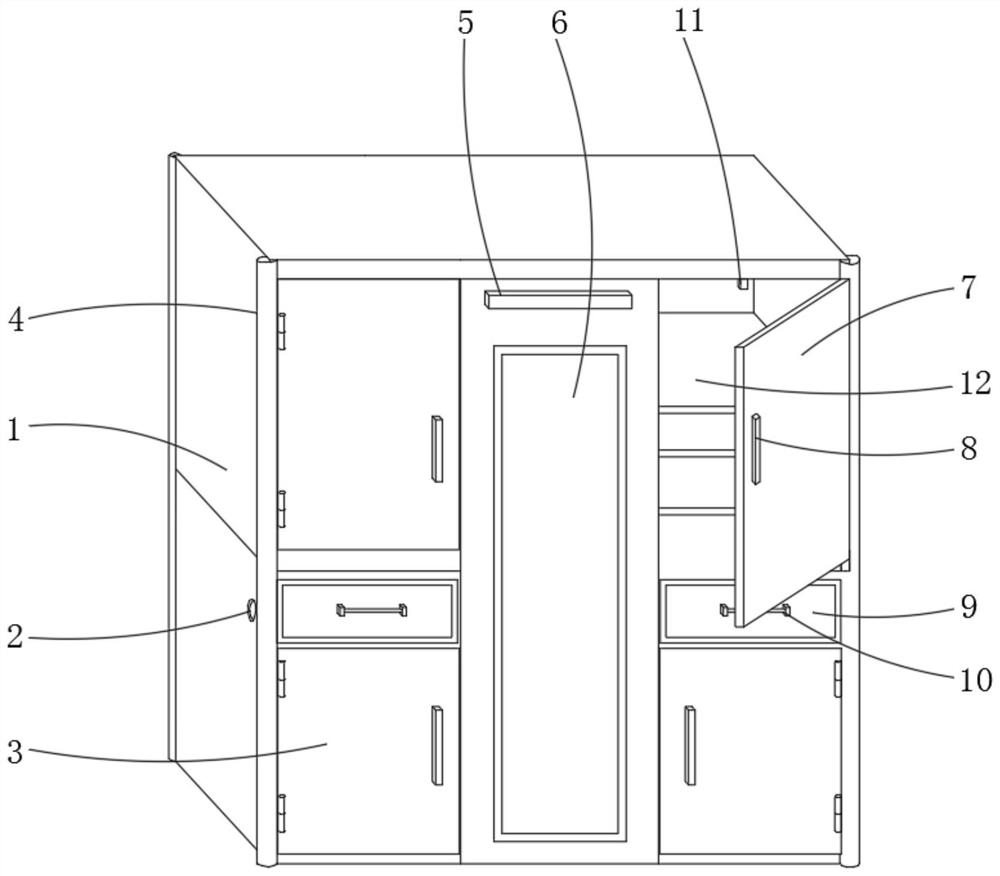 Assembly type multifunctional wardrobe for bedroom