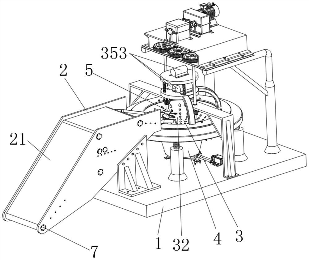 Device for collecting and treating viscous liquid suspended on water surface