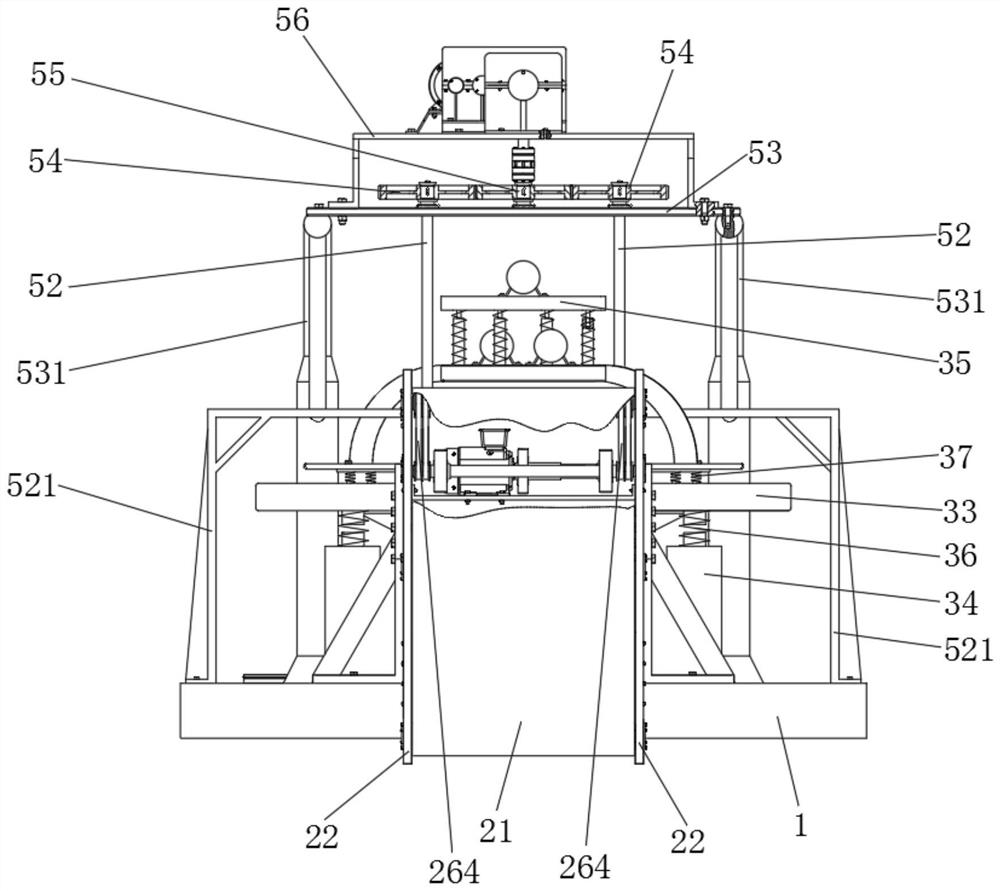 Device for collecting and treating viscous liquid suspended on water surface