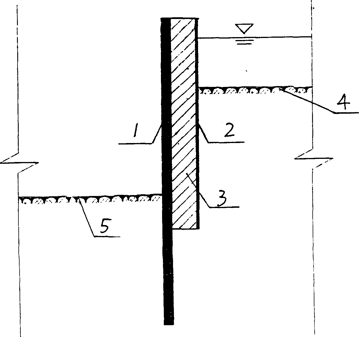 Double-rowed cofferdam and method for manufacturing the same