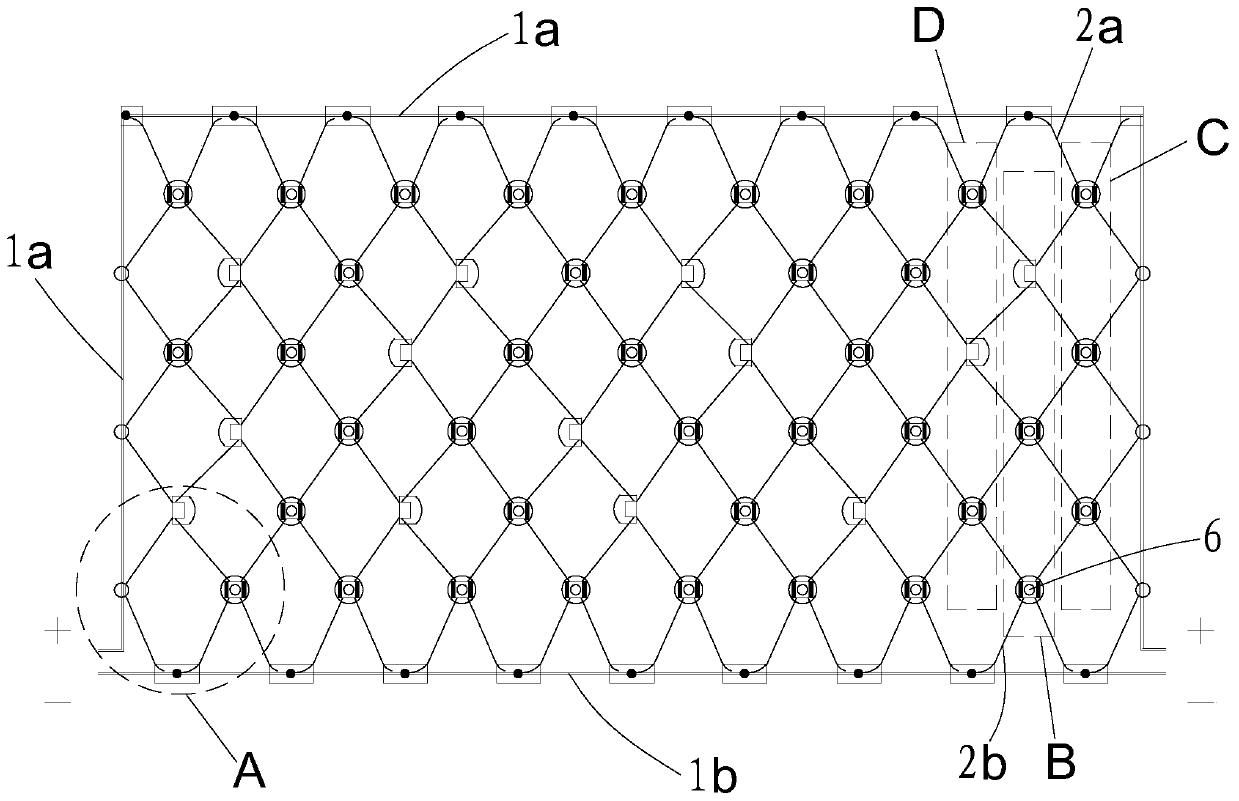 Circuit board type mesh lamp and manufacturing method thereof