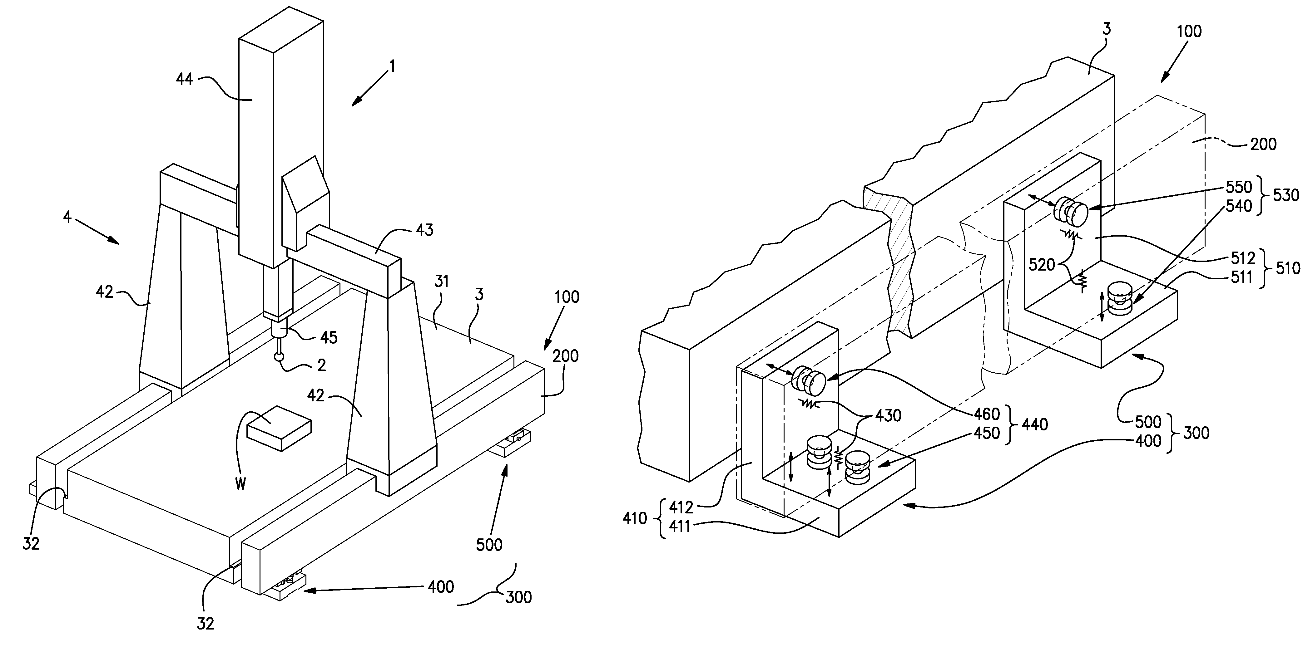 Driving device and measuring instrument