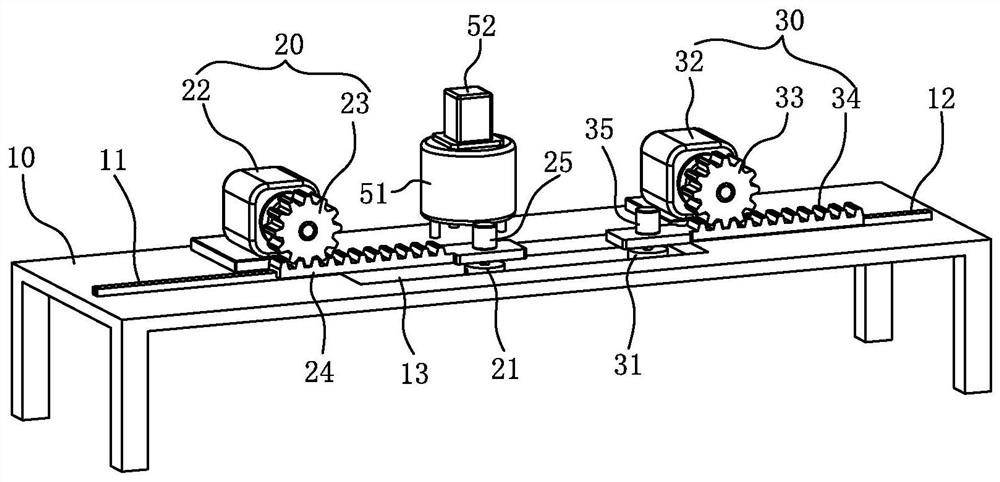 A fully automatic one-to-two mask machine conveying mechanism