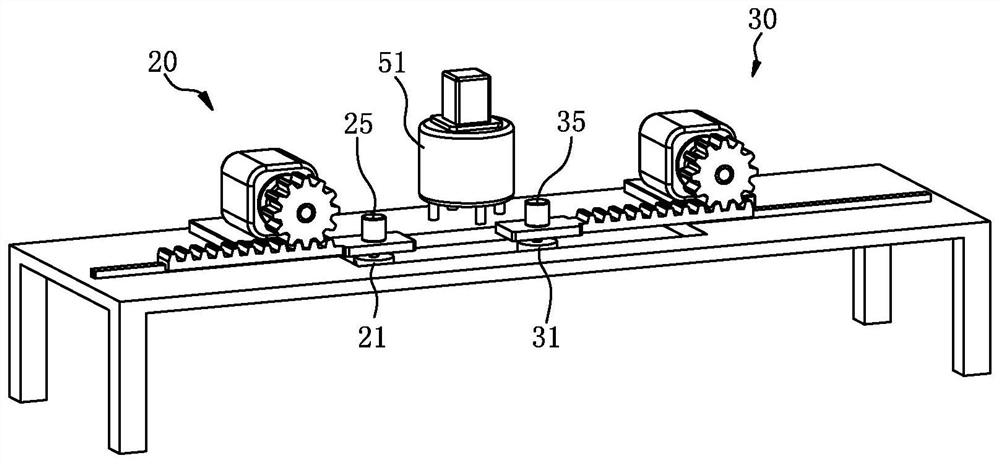 A fully automatic one-to-two mask machine conveying mechanism