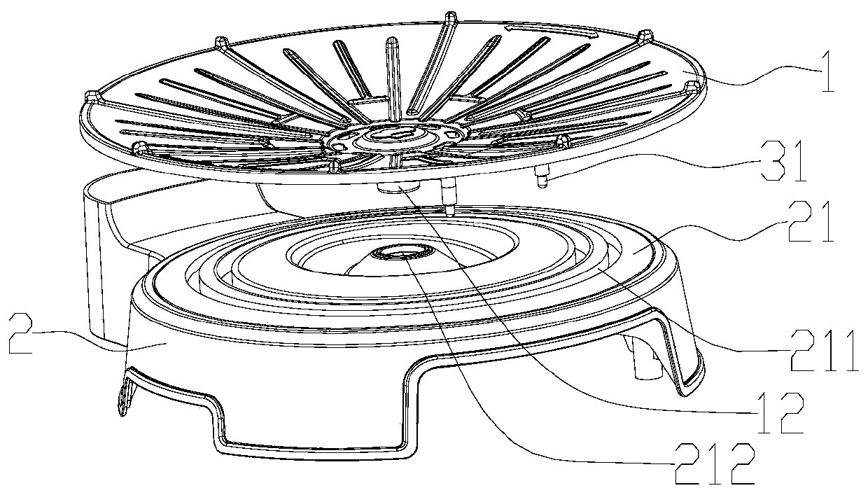 Bottom heated baking pan and light wave electric oven using the baking pan