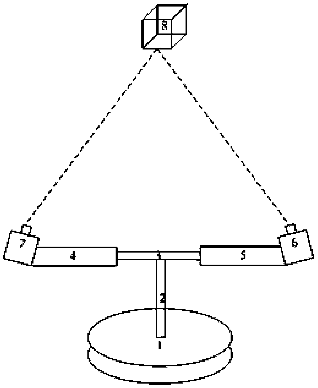 Multi-scale dual-axis rotating laser image three-dimensional reconstruction system and method